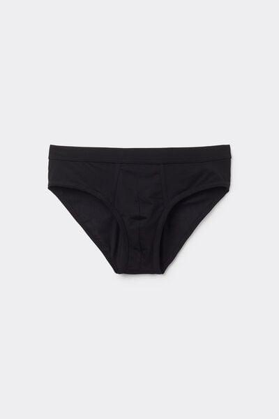 Black Second Skin Lightweight Briefs, Black, large image number 4