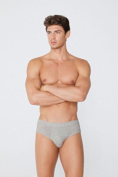 Grey Lightweight Briefs, Light Grey Blend, medium