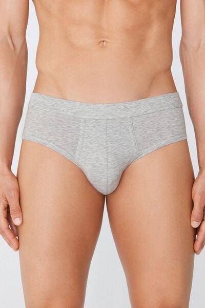 Grey Lightweight Briefs, Light Grey Blend, medium