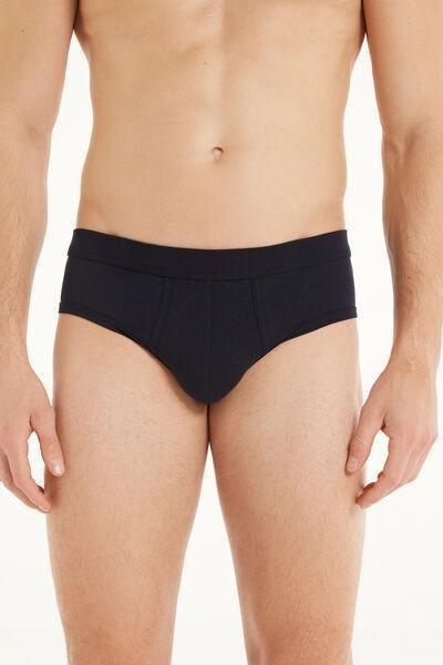 Navy Lightweight Cotton Briefs, , medium