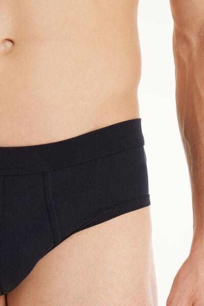 Navy Lightweight Cotton Briefs, , large image number 3