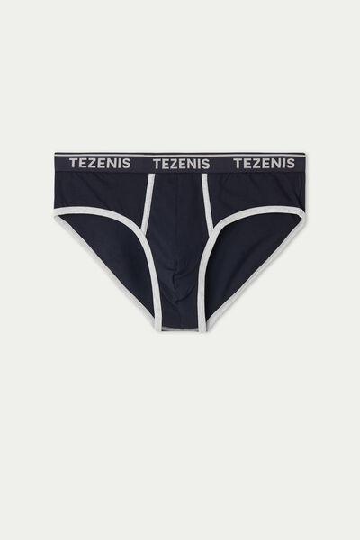 Navy Embroidered Briefs, , large image number 4