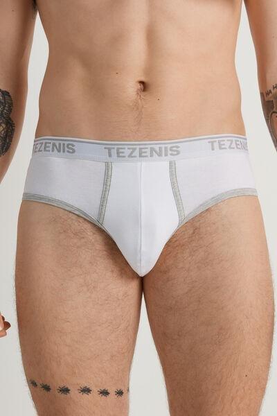 White Embroidered Briefs, , large image number 0