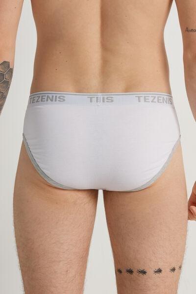 White Embroidered Briefs, , large image number 2