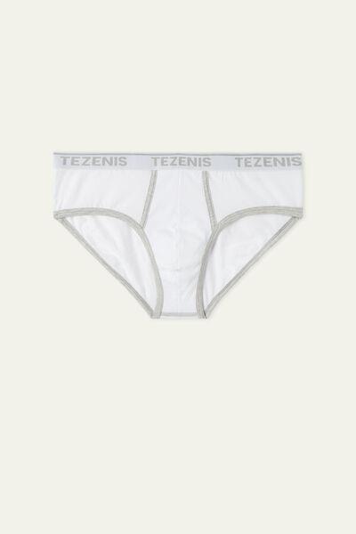 White Embroidered Briefs, , large image number 4