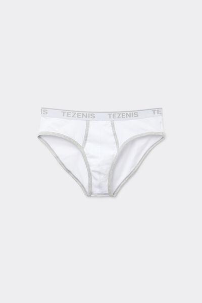 White Embroidered Briefs, , large image number 6