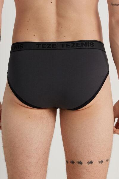 Grey Contrasting Trim Panty, , large image number 2