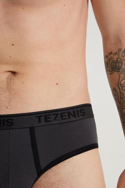 Grey Contrasting Trim Panty, , large image number 3