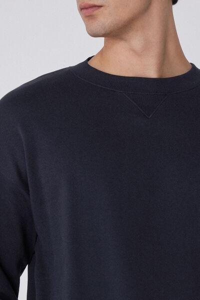 Navy Long Sleeve Sweater, Deep Blue, large image number 2