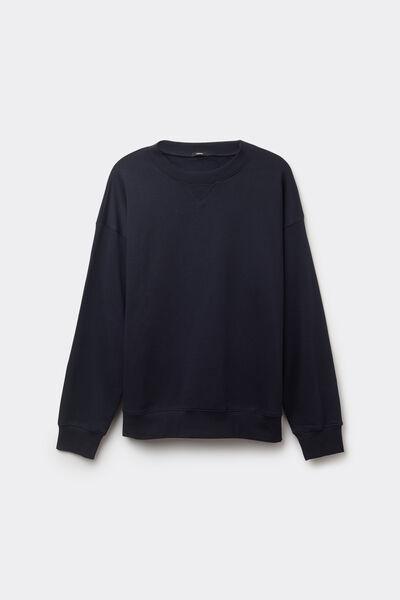Navy Long Sleeve Sweater, Deep Blue, large image number 4