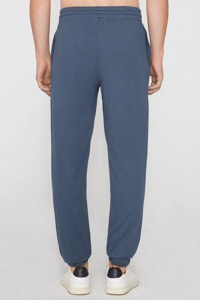 Blue Fleece Pocketed Pants, 5701_802Y, large image number 2