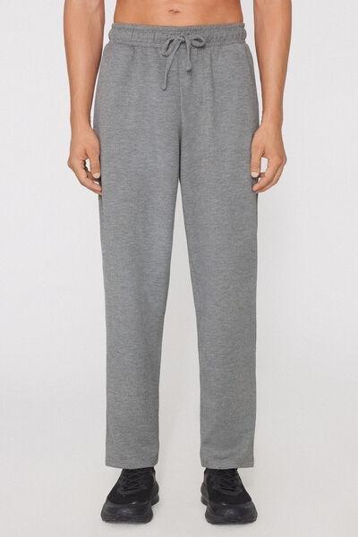 Grey Superior Softness Long Pants, Charcoal Grey Blend, large image number 1