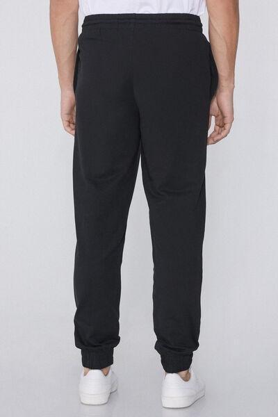 Black Fleece Trousers, Black, large image number 2