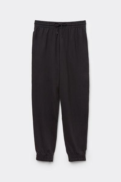 Black Fleece Trousers, Black, large image number 4