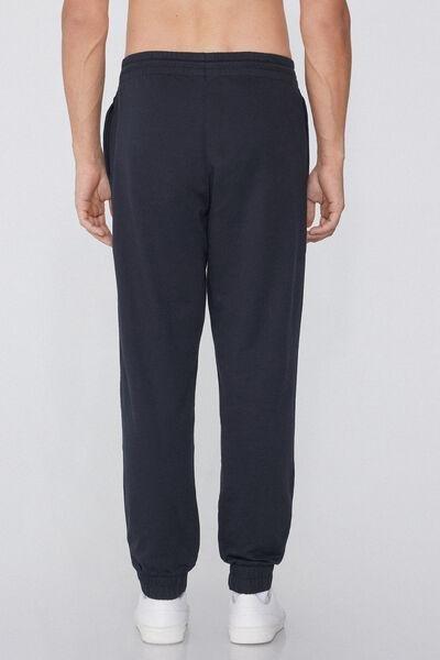 Navy Fleece Trousers, Deep Blue, medium