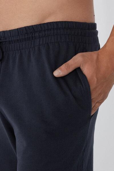 Navy Fleece Trousers, Deep Blue, large image number 3