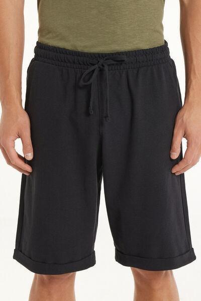 Black Pique Shorts, , large image number 0
