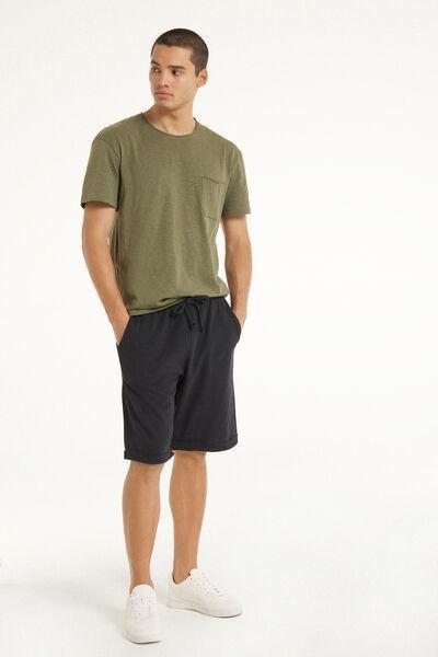Black Pique Shorts, , large image number 1