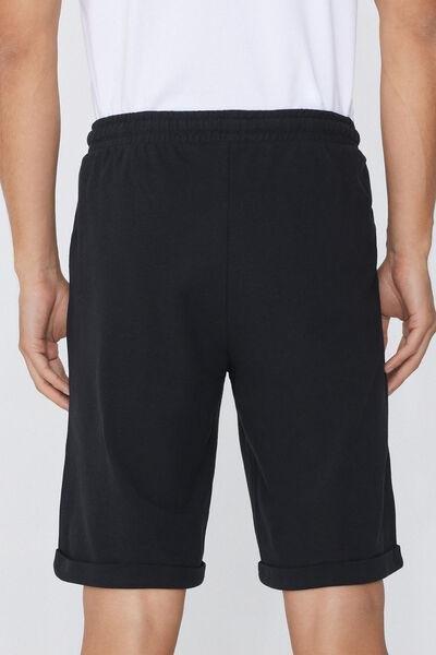 Black Pique Shorts, , large image number 2