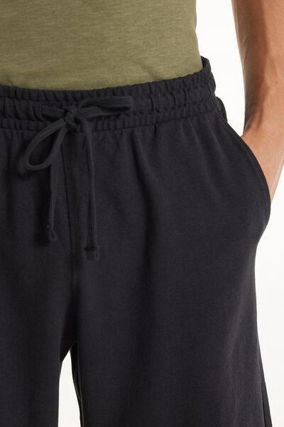 Black Pique Shorts, , large image number 3