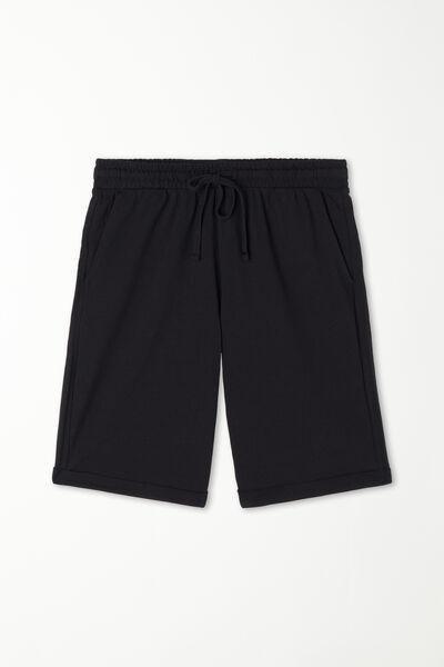 Black Pique Shorts, , large image number 4