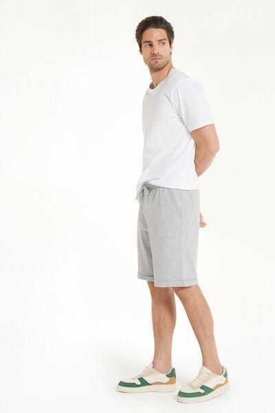 Grey Pique Shorts, , large image number 1