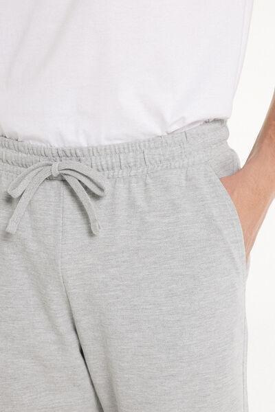 Grey Pique Shorts, , large image number 3