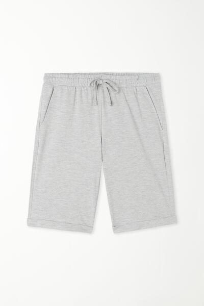 Grey Pique Shorts, , large image number 4