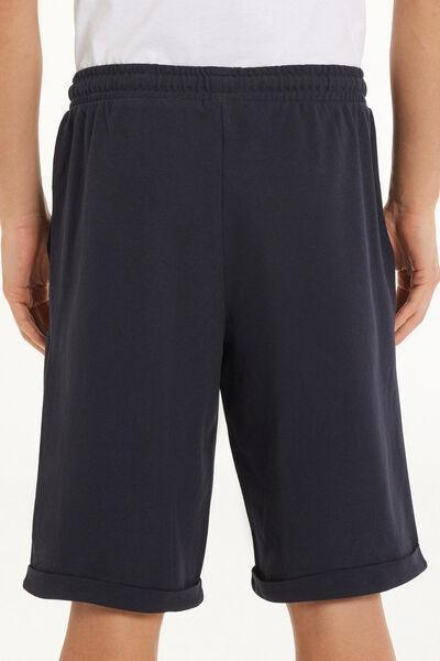 Navy Pique Shorts, , large image number 2
