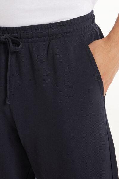 Navy Pique Shorts, , large image number 3