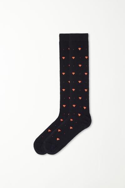 Tezenis - Black Long Printed Socks