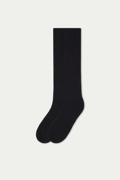 NERO Long Thermal Cotton Socks, Black, large image number 0