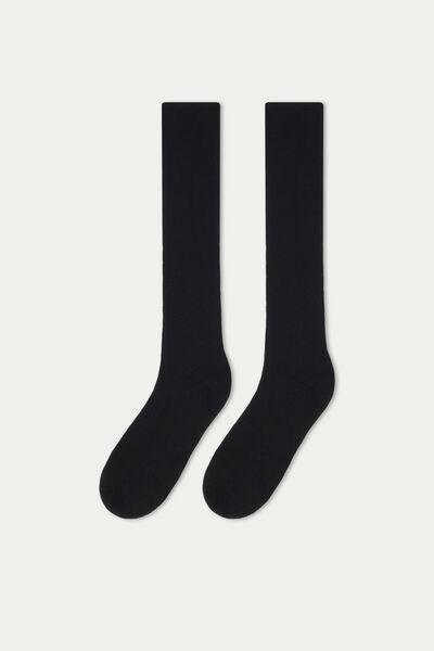 NERO Long Thermal Cotton Socks, Black, large image number 1