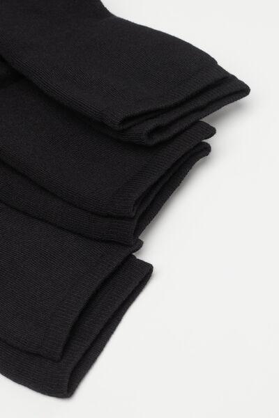 Black Knee Socks, Set Of 3, Black, large image number 1