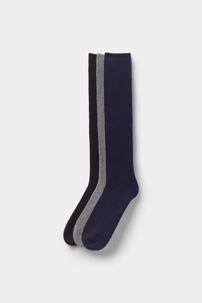 Multicolour Knee Socks, Set Of 3, , medium