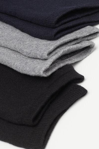 Multicolour Knee Socks, Set Of 3, 5701_642Y, large image number 1