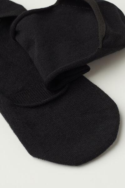 Black Low-Cut Shoe Liner Socks, , large image number 0