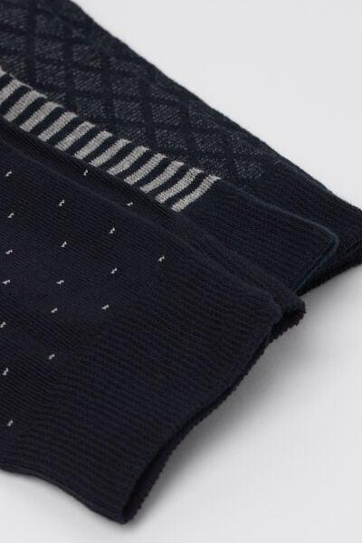 Multicolour Patterned Socks, Set Of 3, 5701_680Y, large image number 1