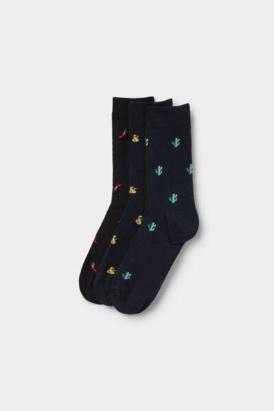 Multicolour Short Socks, Set Of 3, 5701_684Y, large image number 0