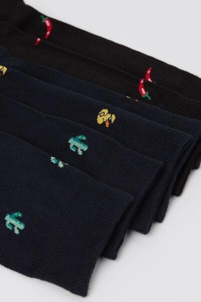 Multicolour Short Socks, Set Of 3, 5701_684Y, large image number 1