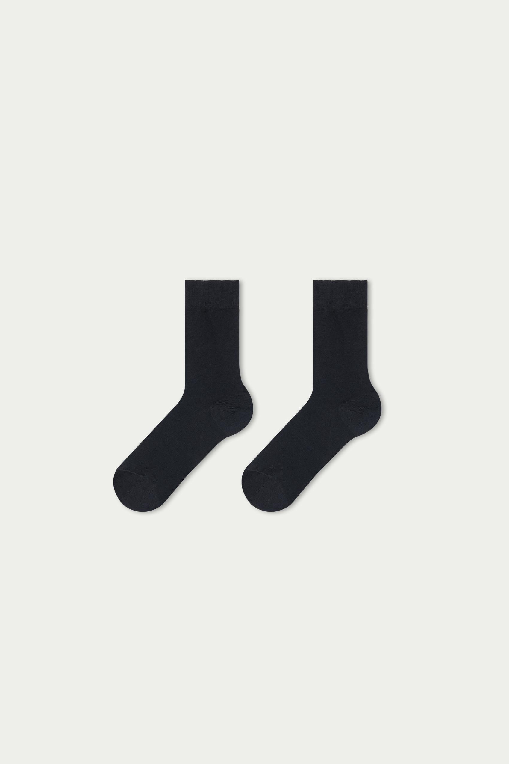 Blue Lightweight Short Socks, Set Of 5, Blue, large image number 1