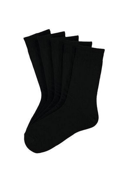 Tezenis - أسود 5 × جوارب قطنية قصيرة دافئة ، رجالي