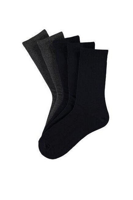 Tezenis - BLUE/DARK GREY BLEND 5 X Short Warm Cotton Socks
