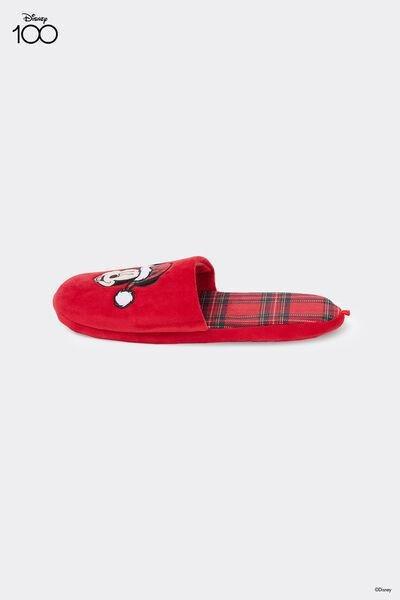 Red Disney Mickey Mouse Slippers, 5701_213Y, large image number 2