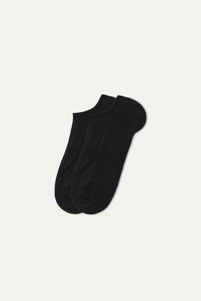 Multicolour Cotton Trainer Socks, Set Of 3, Black, large image number 0