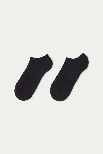 Multicolour Cotton Trainer Socks, Set Of 3, Black, large image number 1