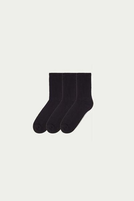 Tezenis - BLACK 3 x Short Sports Socks