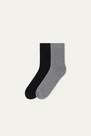 NERO/GRIGIO Short Thermal Cotton Socks