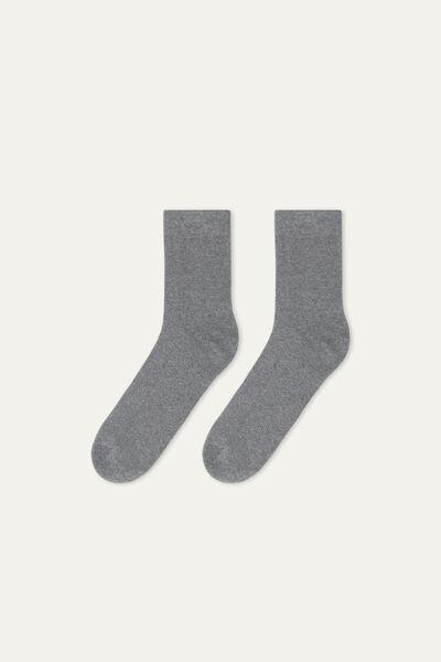 NERO/GRIGIO Short Thermal Cotton Socks, 5701_9301, large image number 1