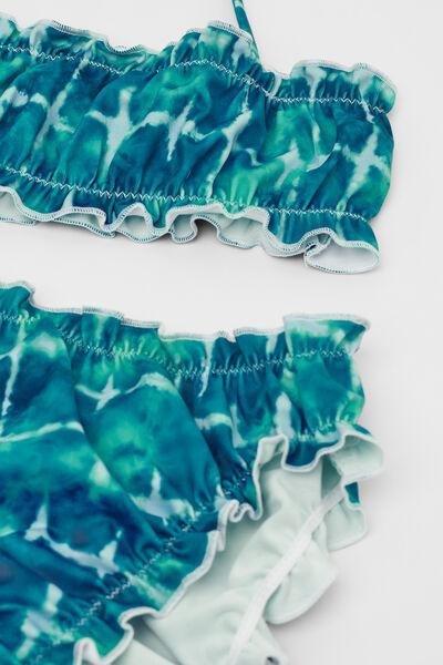 Blue Bandeau Bikini Top, Kids Girls, 5701_515Y, large image number 1